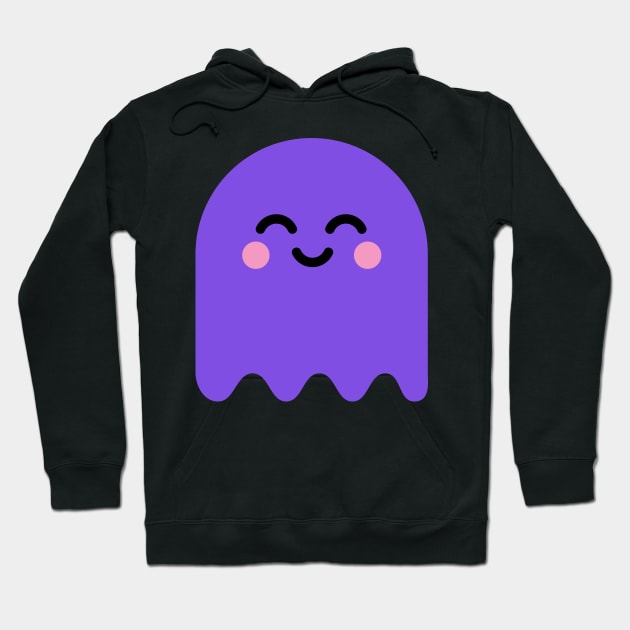 Cute Ghost Purple Hoodie by vo_maria